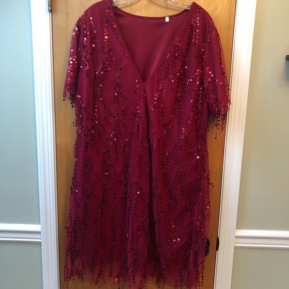Dresses & Skirts - Maroon Sequin 1920’s Style Dress
